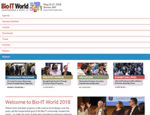 Tablet Screenshot of bio-itworldexpo.com